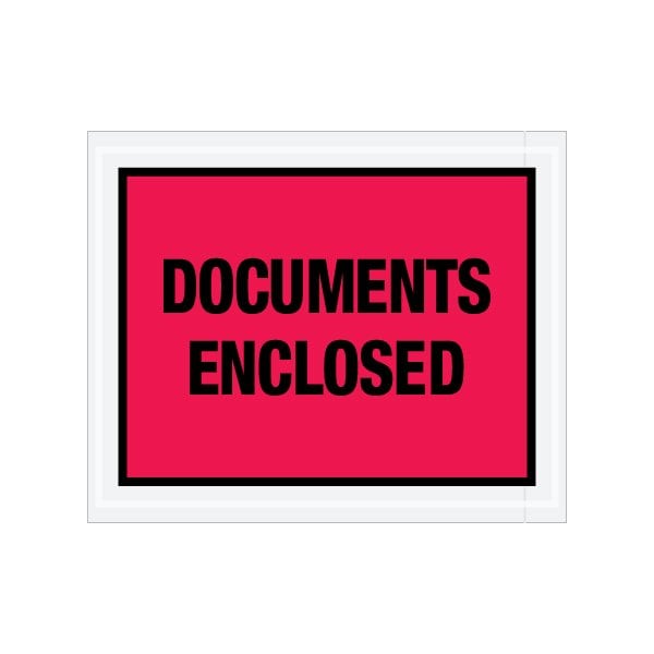 Bsc Preferred 4-1/2 x 5-1/2'' Red ''Documents Enclosed'' Envelopes, 1000PK BUY00029672 - main
